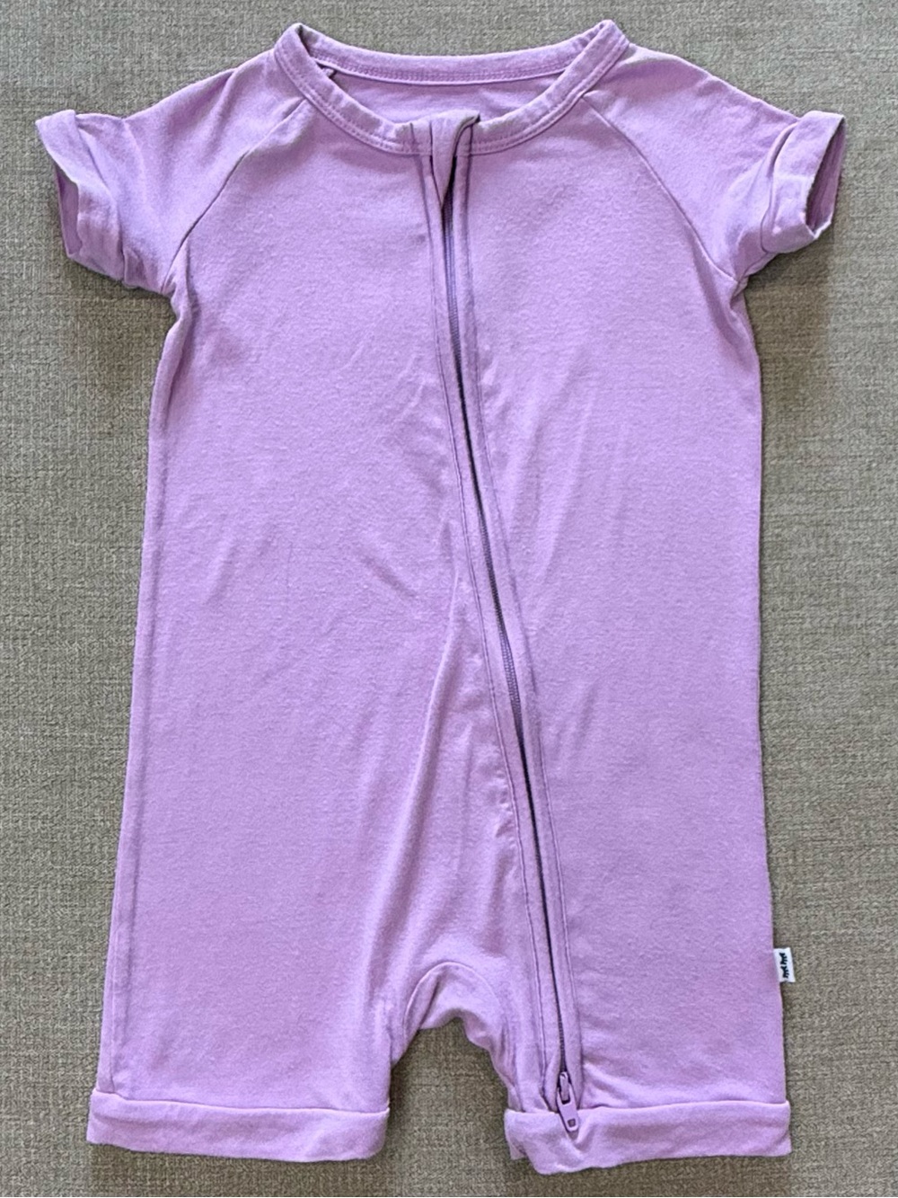 Little Sleepies Light Orchid Shorty Zippy 6-12 Months